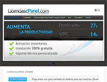 Tablet Screenshot of licenciascpanel.com